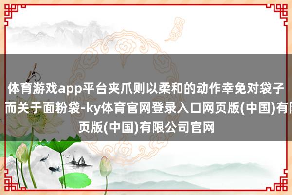 体育游戏app平台夹爪则以柔和的动作幸免对袋子形成损坏；而关于面粉袋-ky体育官网登录入口网页版(中国)有限公司官网