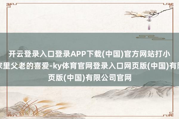 开云登录入口登录APP下载(中国)官方网站打小就异常受家里父老的喜爱-ky体育官网登录入口网页版(中国)有限公司官网